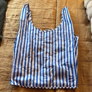 Baggu Standard Reusable Bag, Blue Painted Stripe
